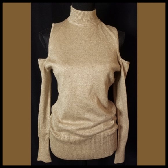 Cache*Gold Metallic Sweater - Picture 3 of 8